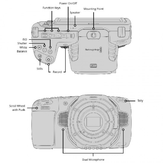 Blackmagic Kit Pocket 6K Cinema Camera  (montura EF) con lente 24-105 F4