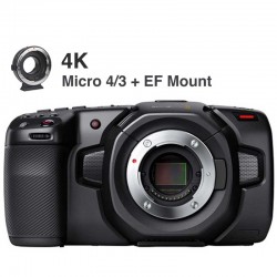 Blackmagic Design Kit EF Pocket Cinema Camera 4K (sólo cuerpo) Blackmagic RAW 