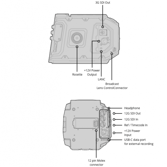 Blackmagic Design 12K URSA Mini Digital Cinema Camera con Montura PL (Sólo Cuerpo)