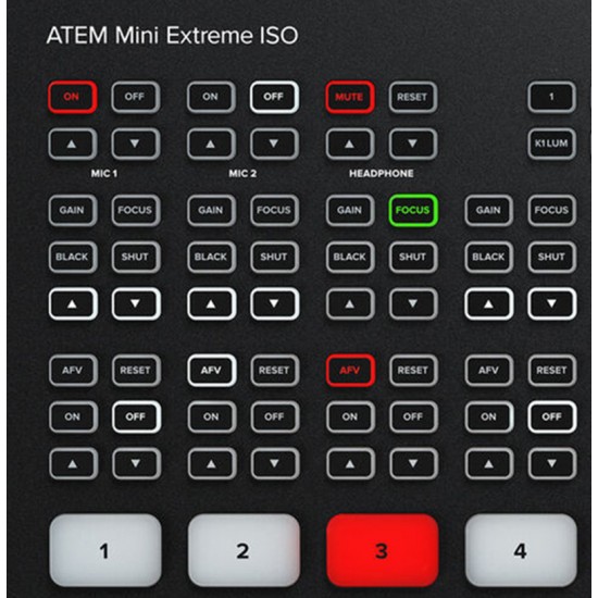 Blackmagic Design ATEM Mini Extreme ISO Mixer 8 HDMI Streaming + Record