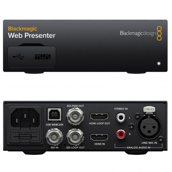 Blackmagic Web Presenter para SDI y HDMI a USB Camara WEB