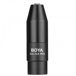 Boya 35C-XLRPRO Adaptador 3.5mm mini jack a 3 pin XLR con power converter