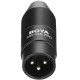 Boya 35C-XLRPRO Adaptador 3.5mm mini jack a 3 pin XLR con power converter