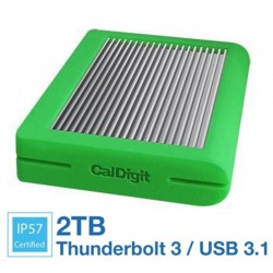 CalDigit Tuff 2TB Disco Duro Externo USB 3.1 Tipo C 10Gb/s Portátil (green) USB-C