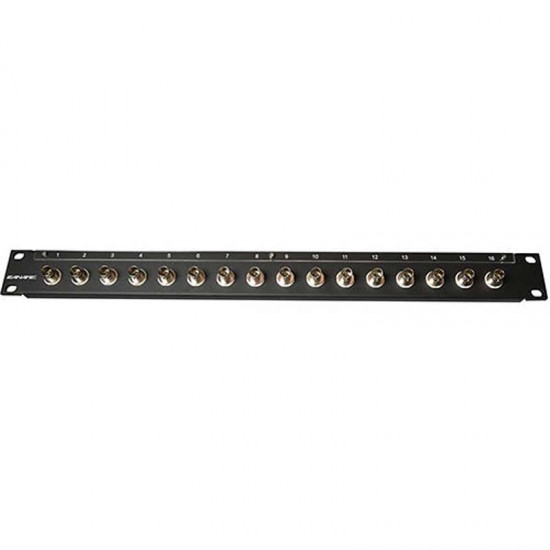 Canare 161U-BJRK Patch Panel de rack con 16 BNC 12G-SDI 4K