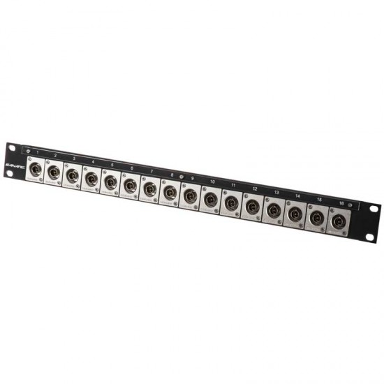 Canare 161U-BJRUK Patch Panel de rack con 16 BNC 12G-SDI 4K