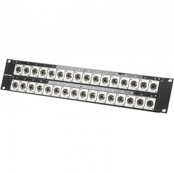 Canare 322U-BJRUK Patch Panel de rack con 32 BNC 12G-SDI 4K