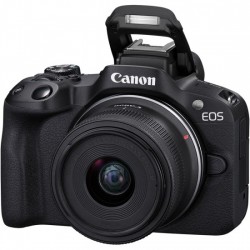 Canon Cámara EOS R50 24,2 MP con lente RF 18-45mm y 55-210mm