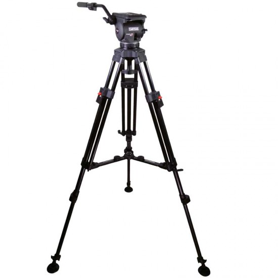 Cartoni KF12-2UM Focus 12 Kit con trípode de aluminio 2 Secciones y estrella media altura