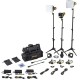 DedoLight Standard Kit Led Entrevistas 3 Luces Bi Color DLED3 TURBO 