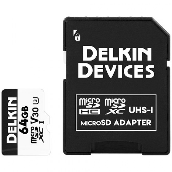 Delkin Devices microSDXC Advantage UHS-I 64GB 4K V30