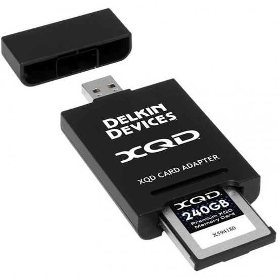 Delkin Devices Lector XQD Interfaz USB 3.1 Gen 1 tipo A