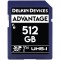 Delkin Devices 512GB Advantage UHS-I SDXC Memory Card  Lectura 100 MB/S / Escritura 80 MB/S