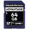 Delkin Devices Advantage SDXC 64GB V30 UHS-I U3 Lectura 90MB/s / 90MBs