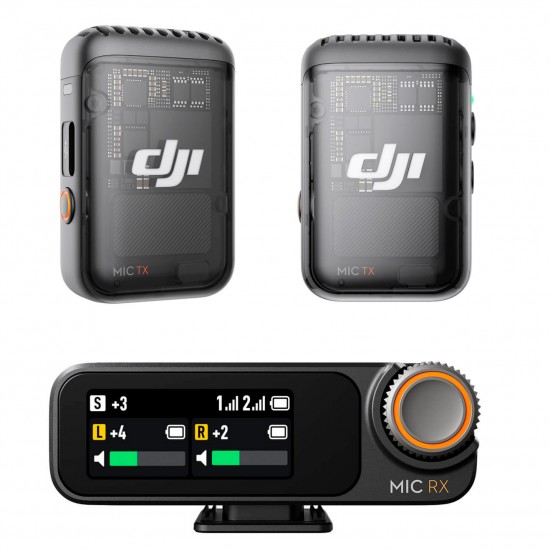 DJI MiC2 Kit de 2 personas para cámara y smartphones