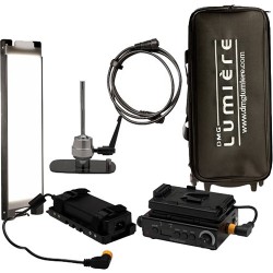 DMG LUMIERE MINI Switch KIT 1 AC y V-Mount con driver, montura Lolly Pop y Mini-Rigid Bag