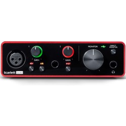 Focusrite Scarlett Solo 2x2 USB interfaz de audio  3rd Generacion