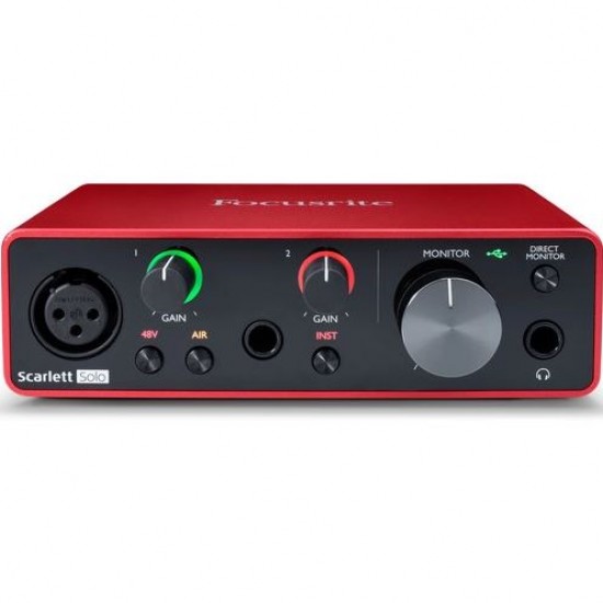 Focusrite Scarlett Solo 2x2 USB interfaz de audio  3rd Generacion