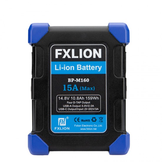 FXlion BP-M160 Batería Lithium V-Mount Compacta 159Wh 14.8V 15A 