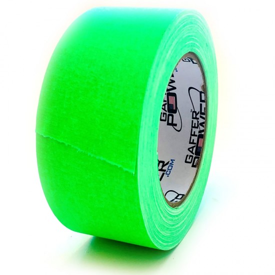 Gaffer Power Tape Verde Fluor 2" y 27mts