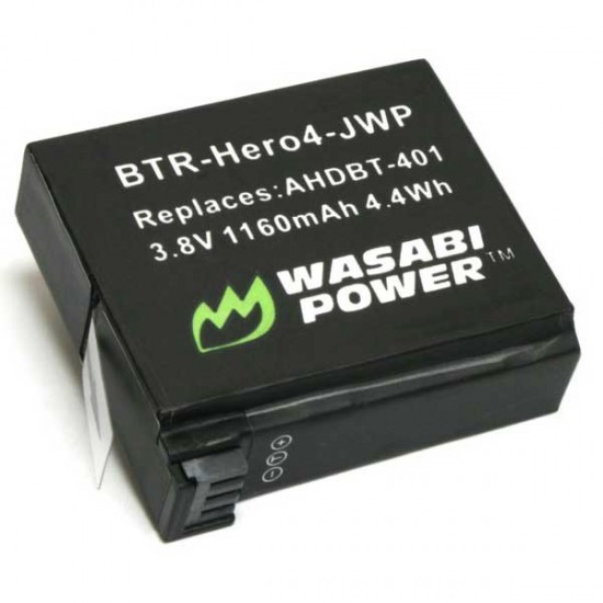 Wasabi Hero4  2 Baterías y Cargador para GoPro HERO4