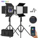 GVM 50RS2L Kit de 2 LED Soft Light Bi-Color & RGB