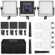 GVM 50RS3L Kit de 3 LED Soft Light Bi-Color & RGB