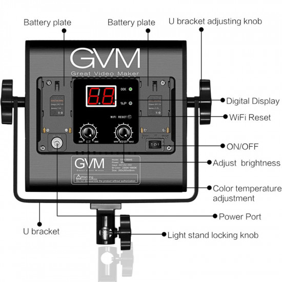 GVM 560AS Panel LED Soft Light Bi-Color