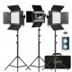 GVM 560AS Kit de 3 LED Soft Light Bi-Color  