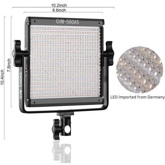 GVM 560AS Kit de 2 LED Soft Light Bi-Color  