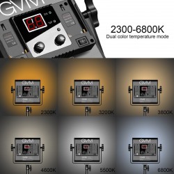 GVM 560AS Kit de 2 LED Soft Light Bi-Color  