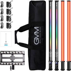 GVM BD100 kit de 4 tubos de luz led RGB (77cm)