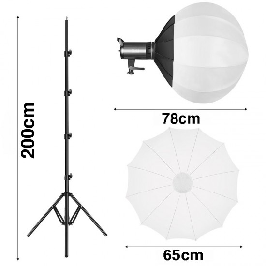 GVM LED bicolor G100W con Soft box lantern en kit