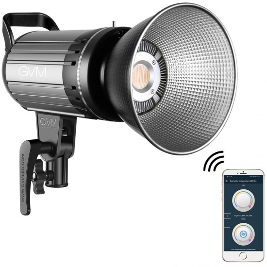 GVM LED bicolor G100W 3200 a 5600K con alto CRI de 97