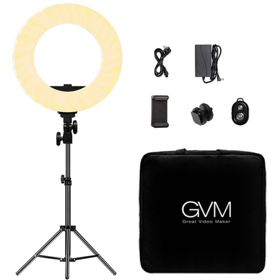 GVM Ring Light 14" Bi-Color LED  97+ CRI HD-14S