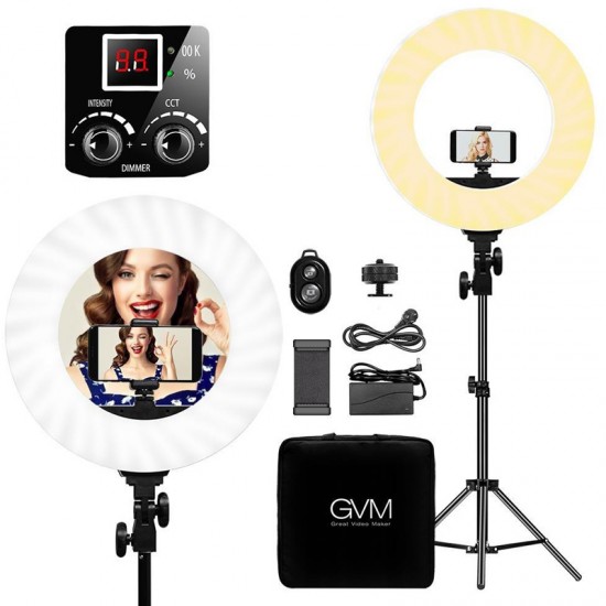 GVM Ring Light 14" Bi-Color LED  97+ CRI HD-14S