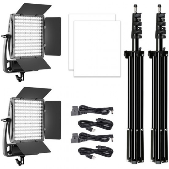 GVM LT-100S2L  Kit  de 2 Panel de Estudio Led 100Watts 3200-5600K CRI / TLCI: 97+ 