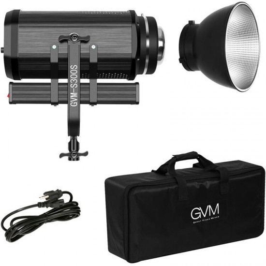 GVM GVM-S300S Fresnel Led 300Watts 5600K CRI/TLCI: 97+