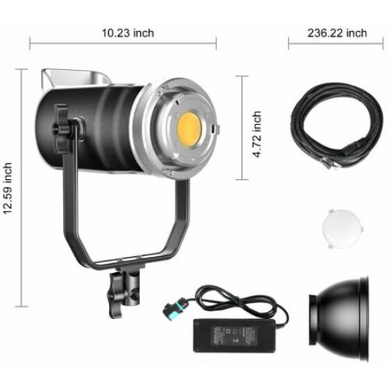 GVM LED High Power bicolor 200W 3200 a 5600K con alto CRI de 97