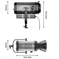 GVM RGB-150S Estudio Fresnel 150W con 95 CRI 