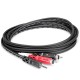 Hosa CMR-206 Cable Audio 1.8mts  3.5mm TRS  a 2 RCA Left/right    