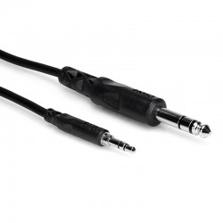 Hosa CMS-105 Cable Audio Plug 1/4" TRS  1.5mts a 3.5mm TRS