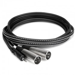 Hosa CYX-402M Cable en Y doble XLR macho a estéreo mini plug  2mts