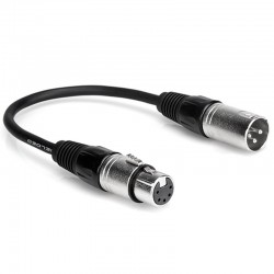 Hosa DMX-306 Cable DMX 512 XLR5 Hembra a XLR3 macho de 15 cm