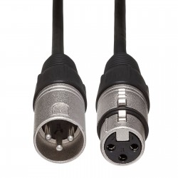 Hosa DMX-310 Cable DMX 512 XLR3 macho a XLR3 hembra de 3mts