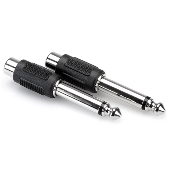 Hosa GPR-101 Adaptador de Hembra RCA a Plug 1/4 TS (2 piezas)