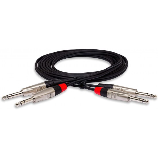 Hosa HSS-005x2 Cables Audio Balanceado PLUG 1/4" TRS  1,5mts