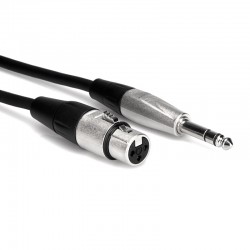 Hosa HXS-005 Cable Audio Balanceado REAN 1/4 TRS a XLR3F (hembra)  1,5mts