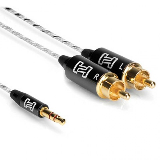 Hosa IMR-001.5 Cable Audio 45cm  3.5mm TRS  a 2 RCA Left/right ultradelgado