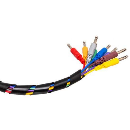 Hosa Technology black Spiral Cable Wrap  120"